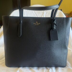 Kate Spade Classic Black Leather Tote